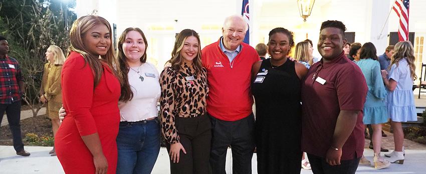 Student Organization Leaders with President Bonner.